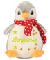 Preview: Pinguin Stofftier mit Wunschdaten
